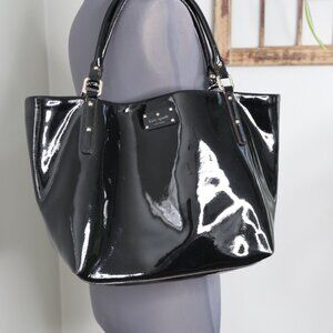 Kate Spade Metro Black Patent Leather Tote Purse